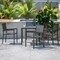 Flash Furniture 5PC Black Table and Chairs with Poly Resin Finish SB-A268C4-T-BK-GG - alternate 1